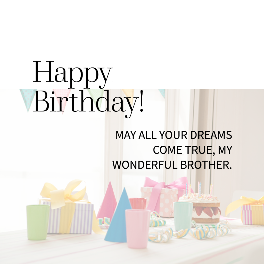 Birthday Blessings for My Brother