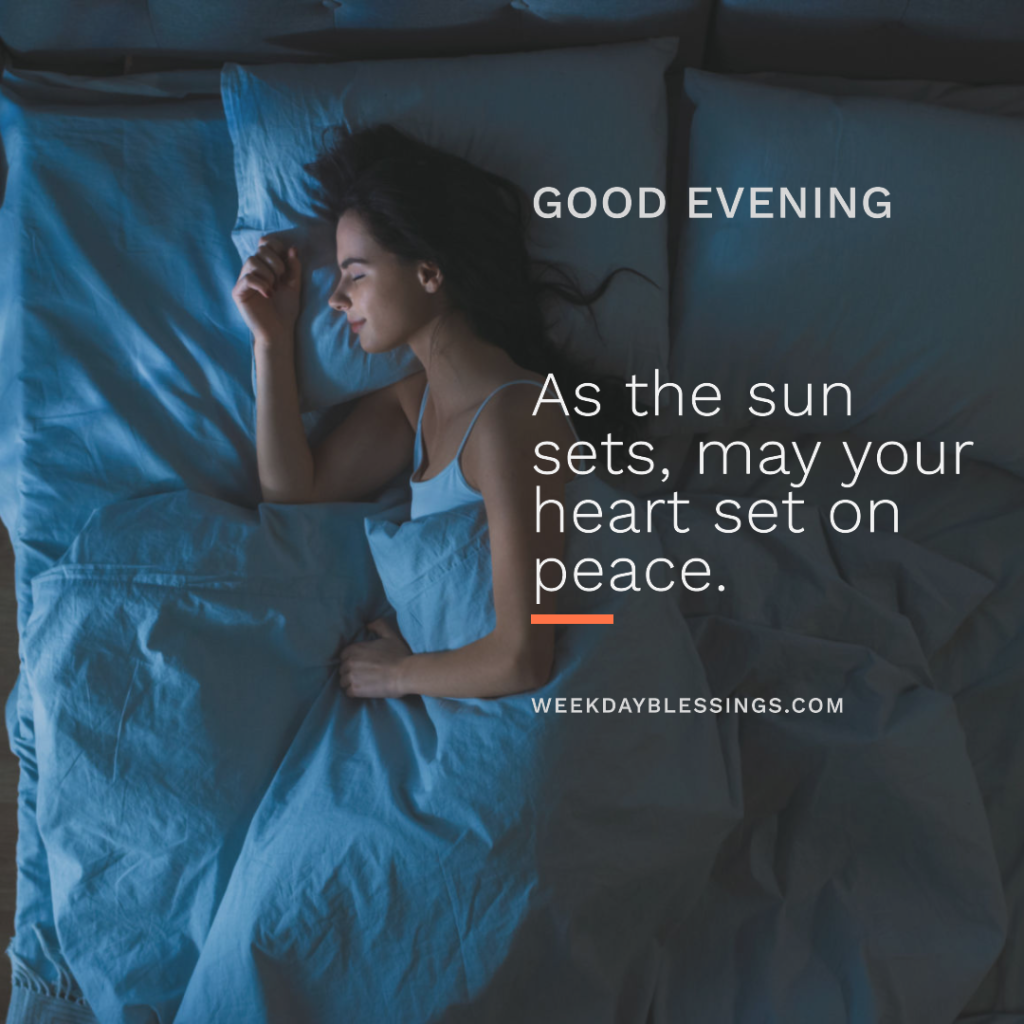 Good Evening Blessings Messages 1