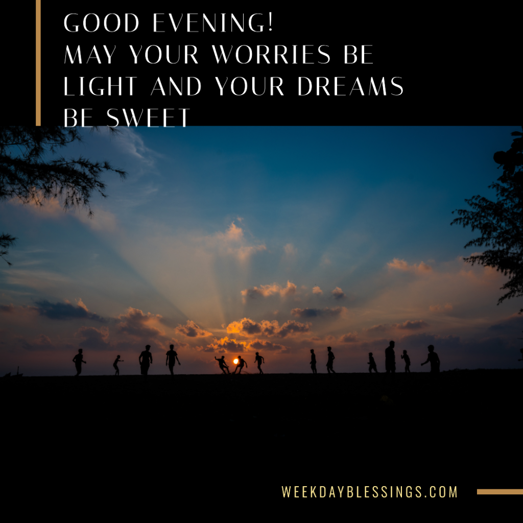Good Evening Blessings Messages