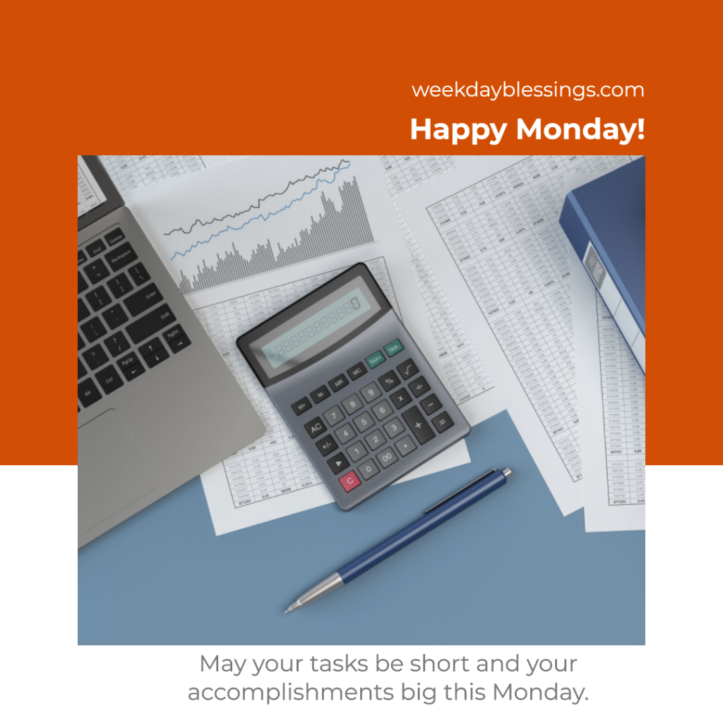 Monday Blessings for Work and Productivity
