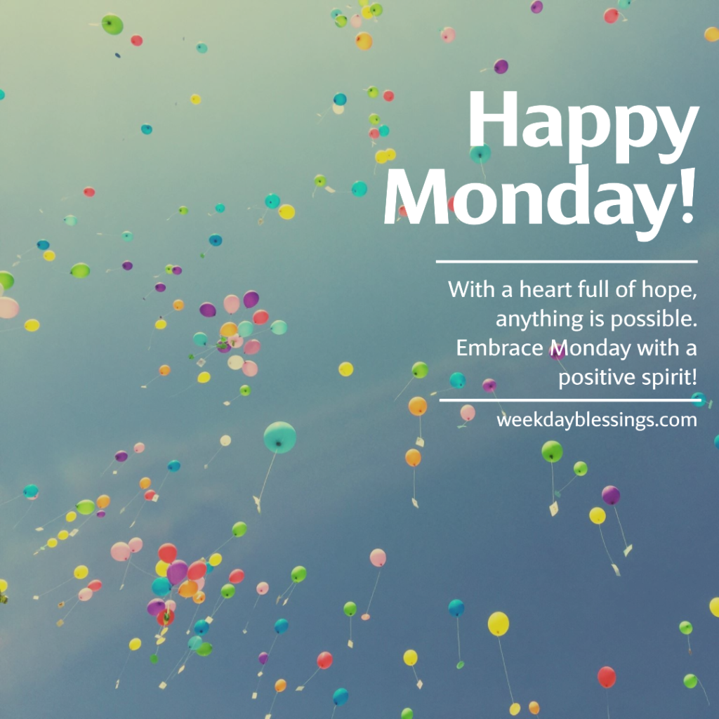 Positive Monday Blessings 1